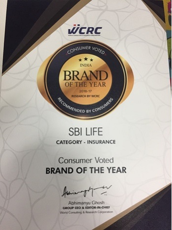 SBI Life Brand of the Year 2016-17