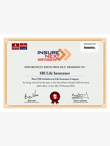 “Best CSR Initiative” at InsureNext Awards